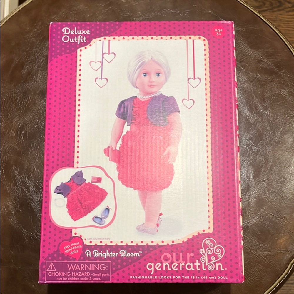 Our generation Deluxe Outfit - pink Dress for Dolls - a brighter bloom